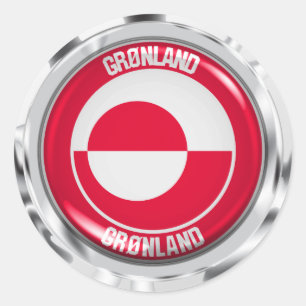 Groenland Ronde Embleem Sticker