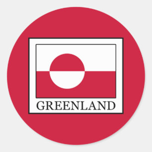 Groenland Ronde Sticker