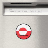 Groenland Roundel kwaliteitsvlag Magneet (Insitu (Vaatwasser))