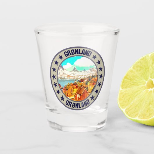 Groenland Shot Glas (Voorkant)