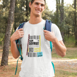Groenland Sisimiut Arctic Travel Baggage Label T-shirt