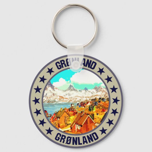 Groenland Sleutelhanger (Voorkant)