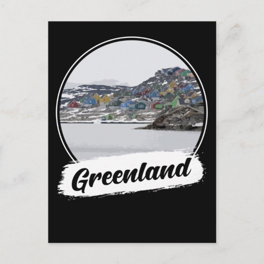Groenland Souvenir Briefkaart (Voorkant)