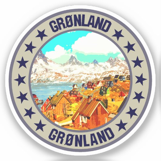 Groenland Sticker (Voorkant)