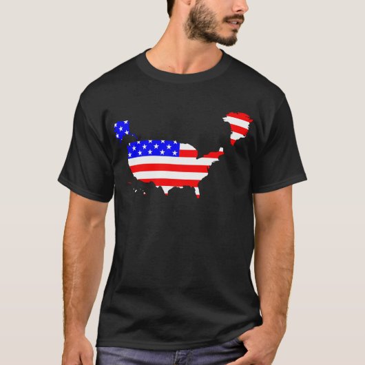 Groenland Verkoop Trump American Flag USA Grafisch T-shirt (Voorkant)