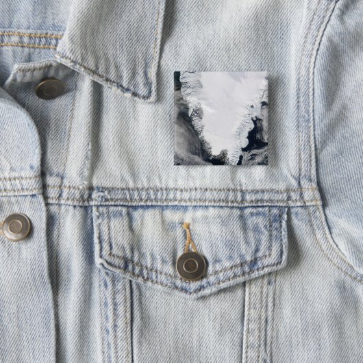 Groenland Vierkante Button 5,1 Cm (In situ)