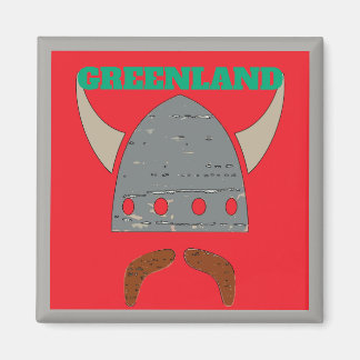 GROENLAND, Viking Head Magneet