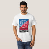 Groenland Vikingland & Polar Beer Blauw Rood T-shirt (Voorkant volledig)