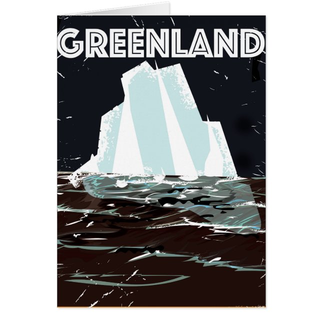Groenland vintage reisposter (Voorkant)