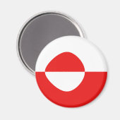 Groenland Visserijvlag Magnet (Voorkant / Achterkant)
