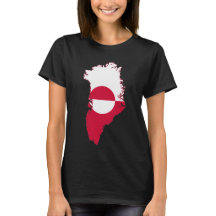 Groenland-vlag in land T-shirt