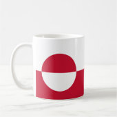 Groenland Vlag Keramische Mok (Links)