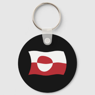 Groenland Vlag Sleutelhanger