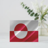 Groenland - Vlaggolving - Briefkaart (Staand voorkant)