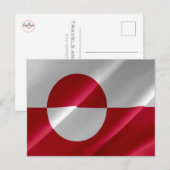 Groenland - Vlaggolving - Briefkaart (Voorkant / Achterkant)