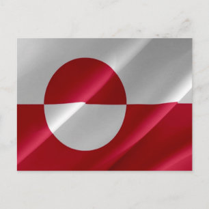 Groenland - Vlaggolving - Briefkaart