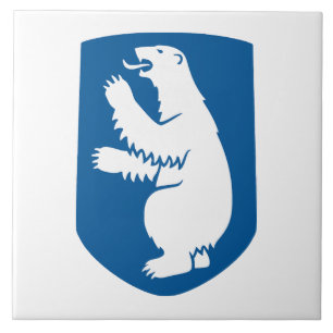 Groenland wapen wapens land symbool embleem vlag d tegeltje