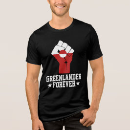 Groenlander voor altijd - Groenland Support Tri-Blend Shirt