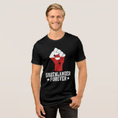 Groenlander voor altijd - Groenland Support Tri-Blend Shirt (Voorkant volledig)