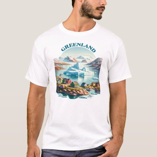 Groenlandfjord T-shirt (Voorkant)