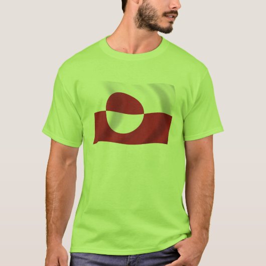 Groenlands Vlag T-shirt (Voorkant)