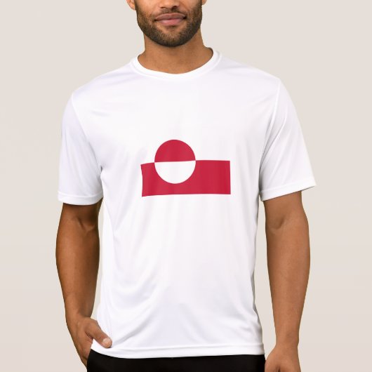 Groenlands Vlag T-Shirt (Voorkant)