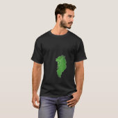Groenlands voetbalveld t-shirt (Voorkant volledig)