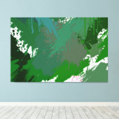 Groenlandse abstracte kunst van ZMJ Canvas Afdruk (Insitu (Houten vloer))
