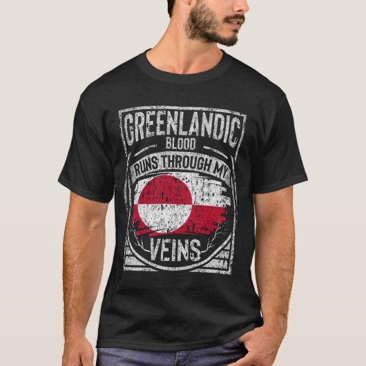 Groenlandse bloedingen lopen door mijn vinnen t-shirt (Voorkant)