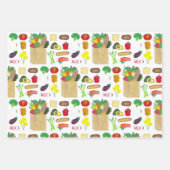 Groenlandse boerenmarkt en boerenmarkt inpakpapier vel (Voorkant 3)