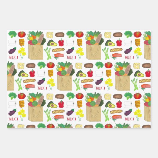 Groenlandse boerenmarkt en boerenmarkt inpakpapier vel (Voorkant 3)