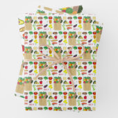 Groenlandse boerenmarkt en boerenmarkt inpakpapier vel (In situ)