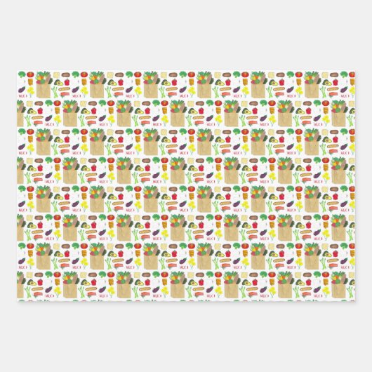 Groenlandse boerenmarkt en boerenmarkt inpakpapier vel (Voorkant)