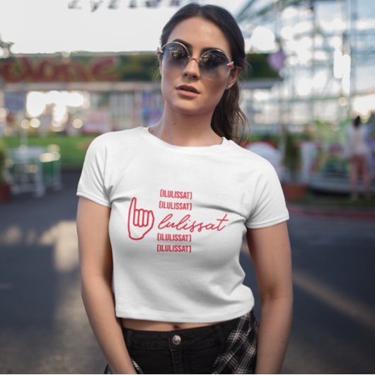 Groenlandse gebarentaal I voor Ilulissat T-shirt