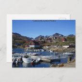 Groenlandse havenboten Gevist Briefkaart (Voorkant / Achterkant)