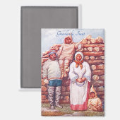 " Groenlandse Inuit" Magneet (Voorkant / Achterkant)