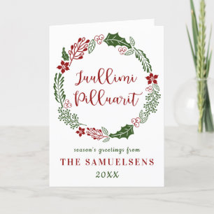 Groenlandse kerst, op maat feestdagen kaart