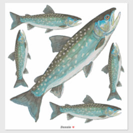 Groenlandse sleedoornhaai Vissende visser Sticker