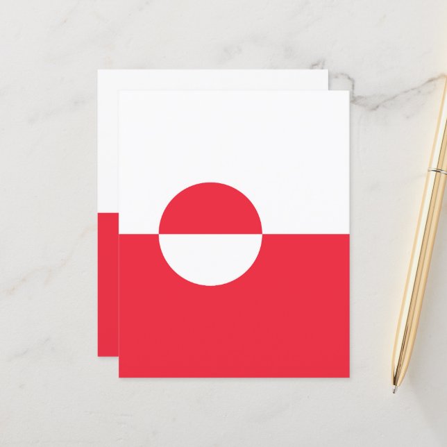 Groenlandse vlag (Voorkant / Achterkant in situ)