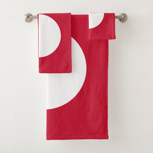 Groenlandse vlag bad handdoek (Insitu)