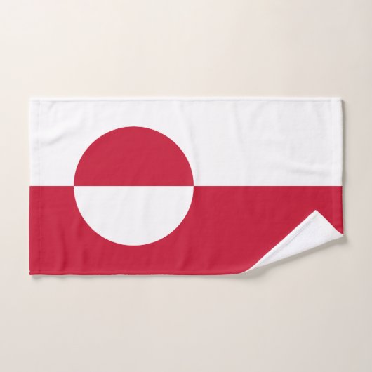 Groenlandse vlag bad handdoek (Handdoek)