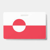 Groenlandse vlag badge (Achterkant)