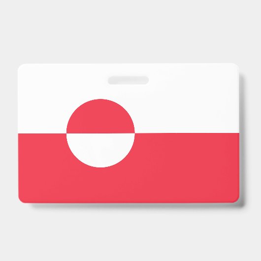 Groenlandse vlag badge (Voorzijde)