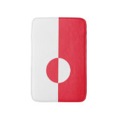 Groenlandse vlag badmat (Voorkant Verticaal)