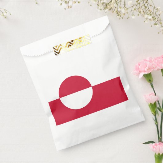 Groenlandse vlag bedankzakje (Gezegeld)