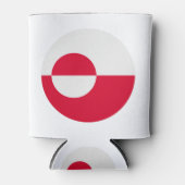 Groenlandse vlag blikjeskoeler (Voorkant)