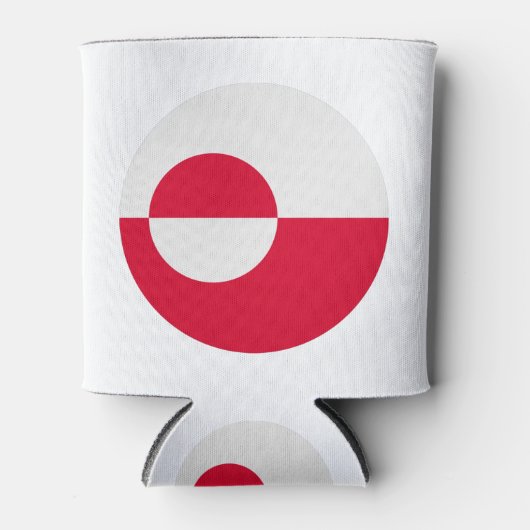 Groenlandse vlag blikjeskoeler (Voorkant)