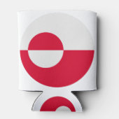 Groenlandse vlag blikjeskoeler (Achterkant)