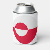 Groenlandse vlag blikjeskoeler (Blikje Achterkant)