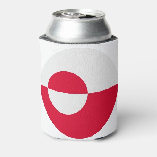 Groenlandse vlag blikjeskoeler (Blikje Achterkant)